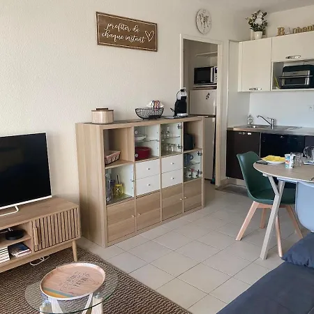 One-bedroom With Balcony, Sea And Park Views, Air Conditioning, Swimming Pool And Parking Антіб